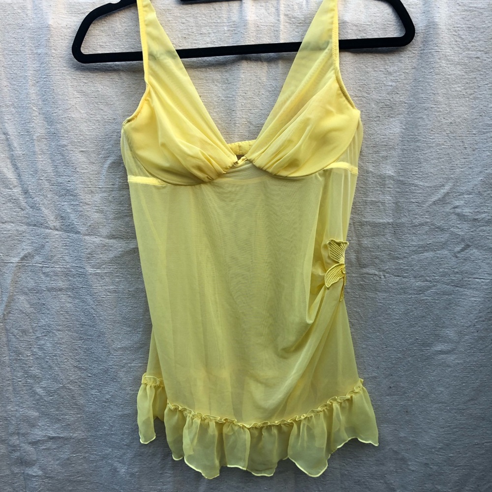 Victoria’s Secret Yellow Lily Baby Doll lingerie